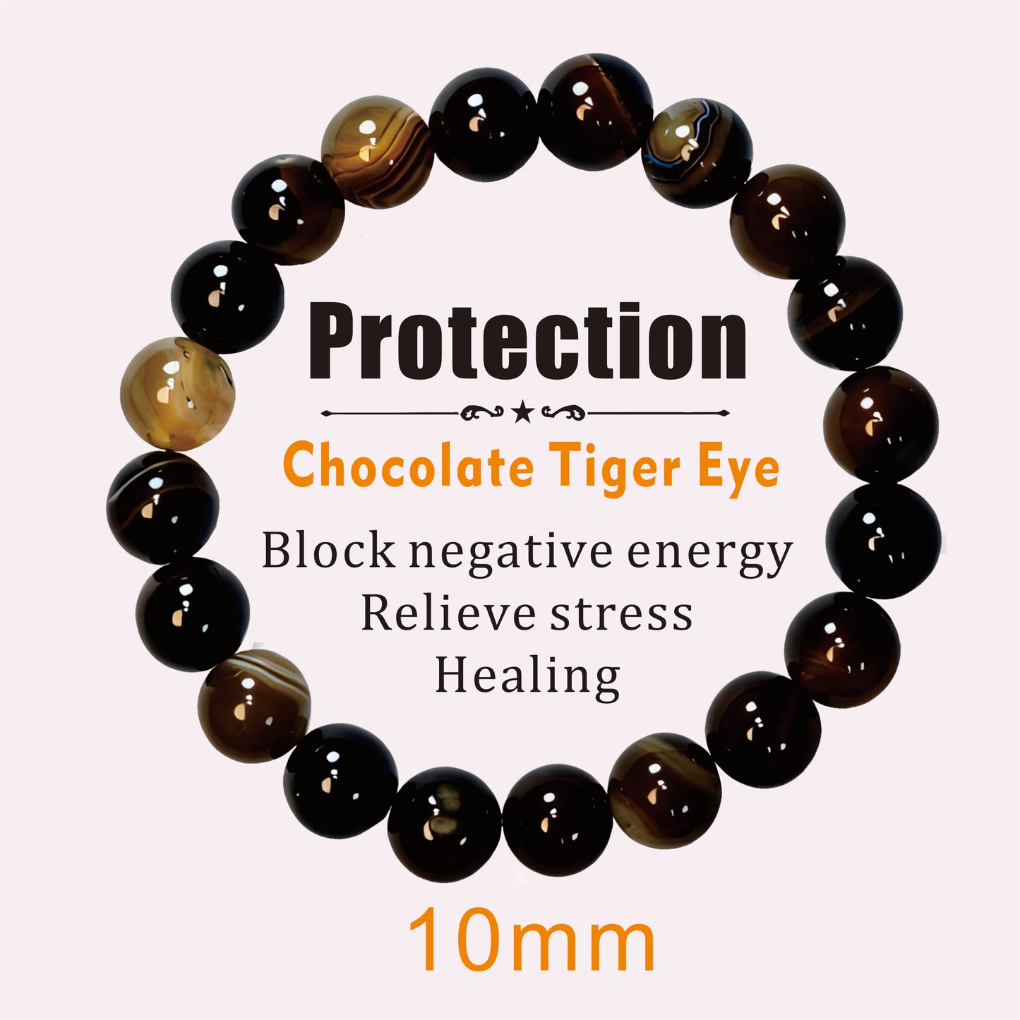 10mm Tiger's Eye Bracelets
