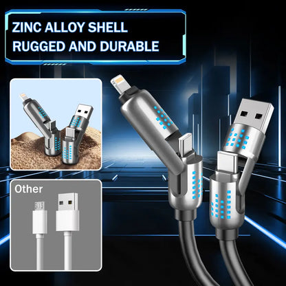 Creative 240W 4-in-1 USB-C Cable, PD 5A Fast Charging Cable