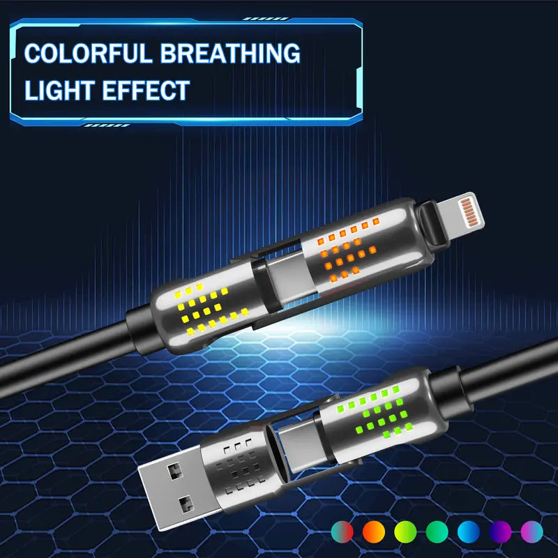 Creative 240W 4-in-1 USB-C Cable, PD 5A Fast Charging Cable