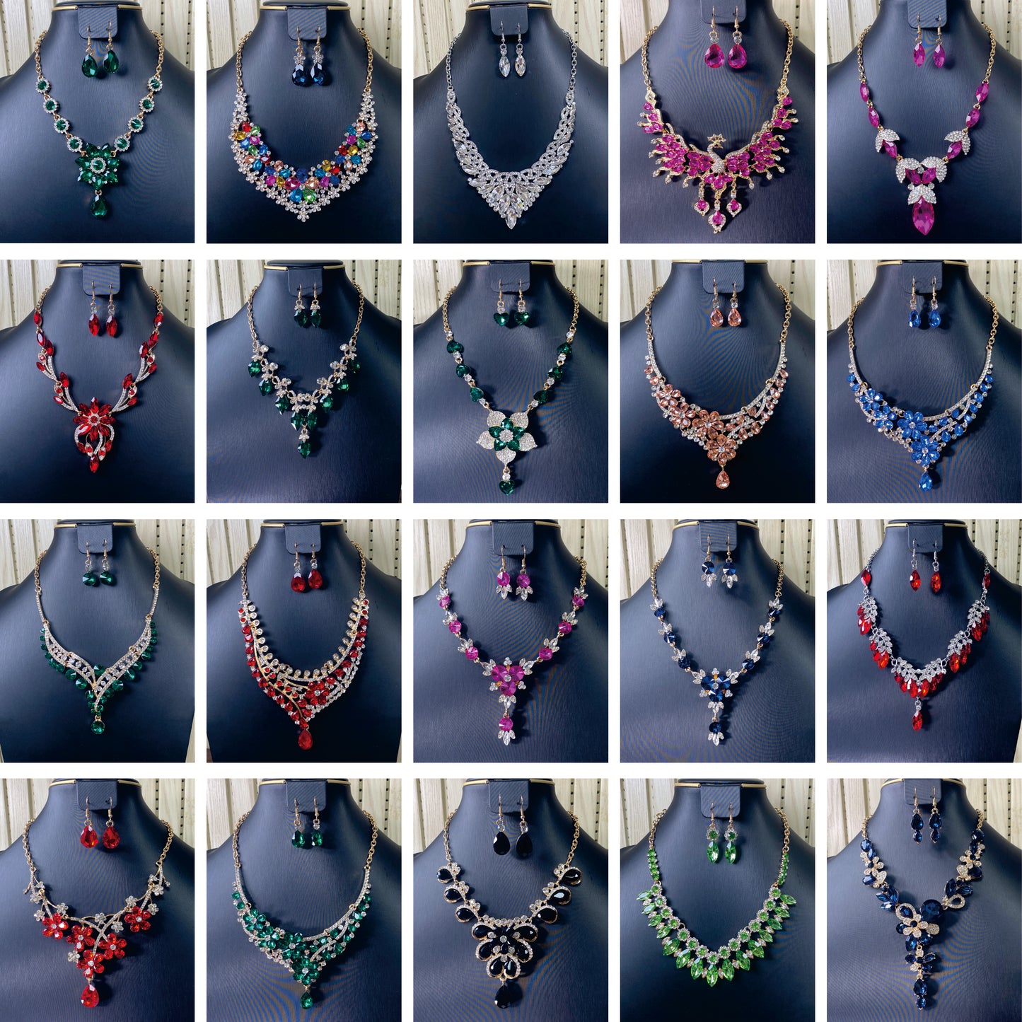 【Blind Bag -- Necklace & Earrings-MIX】Open in Tiktok Live, bling necklace and earrings with exquisite design